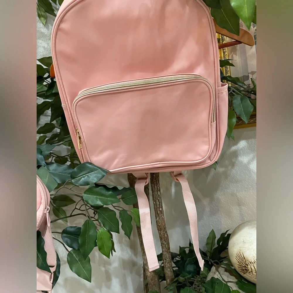 NWT MAKE MARKET SCHOOL DAILY Nylon Pink Kids Backpack 🎒NEW/Pockets Adj Straps